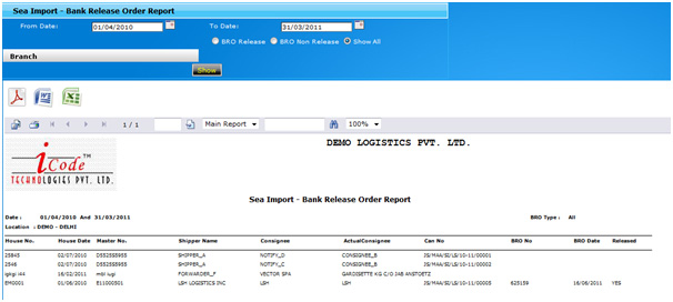 Sea Freight Software